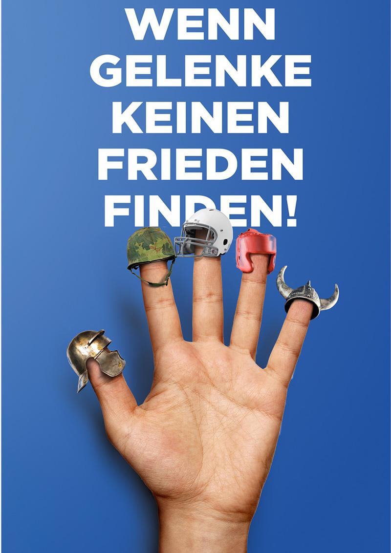 Concept wenn gelenke keinen frieden finden